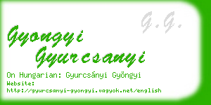 gyongyi gyurcsanyi business card